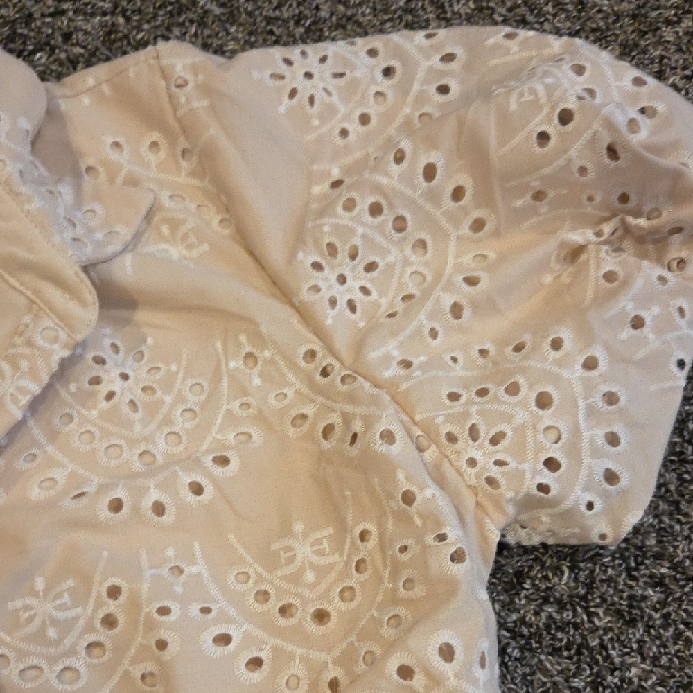 Sam Edelman Cream Eyelet Dress - Picture 4 of 8